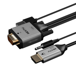 넥스트유 VGA 오디오 to HDMI 변환 케이블 2m 2427VHC
