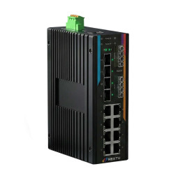 넥스트유 산업용 PoE 바이패스 스위칭허브 8포트 10G SFP POE9958MDTL3-BY44