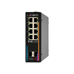 넥스트유 산업용 PoE 스위칭허브 8포트 기가비트 SFP POE9528GDT