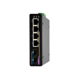 넥스트유 산업용 기가비트 스위칭허브 4포트 2SFP 8524GDT