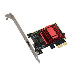 넥스트유 2.5기가비트 PCIe 유선 랜카드 RJ45 1포트 2505K EX