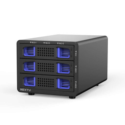 넥스트유 USB 3.2 Gen2 NVMe HDD SSD 3베이 스토리지 933TC-HB