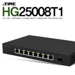 ipTIME HG25008T1 8포트 기가비트 스위칭 허브 10G SFP 1포트