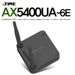 ipTIME 11ax USB 무선 랜카드 AX5400UA-6E BLACK