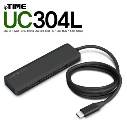 ipTIME UC304L USB Type C 4포트 허브