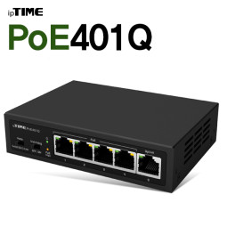 ipTIME POE401Q 4포트 PoE 스위칭 허브