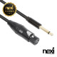 NX1588 XLR캐논(F)암-5.5 모노(M)수 마이크 케이블 1.5M(NX-1/4M-XLR-015)