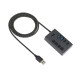 NX1410 USB3.0 4포트 유전원 멀티 허브(NX-UH304-22ACP)