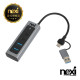NX1716 USB3.1 C + USB3.0 4포트 허브(NX-U3130-4PHP)