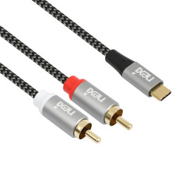 NX1494 USB C TO 2RCA(M) 케이블 5M(NX-UC-2RCA-05M)