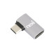 NX1617 USB4 C타입 측면 꺾임 연장 젠더 (NX-UCMF-8KG1)