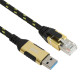 NX1389 USB A(M) to RJ45(M) 기가 랜케이블 5M(NX-UA-RJ45-050M)