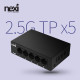 NX1741 2.5G 5포트 허브(NX-S25G1005)
