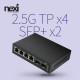 NX1742 2.5G 4+2SFP 10G 허브(NX-S25G1206F-N)