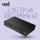 NX1743 2.5G 4+2포트 10G 허브(NX-S25G1006-N)