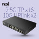 NX1748 2.5G 16+2SFP 10G 허브(NX-S25G1018)
