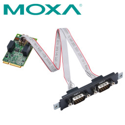 MOXA Mini PCI Express 2포트 RS232 아이솔레이션 시리얼카드 CP-102N-I-T