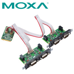 MOXA Mini PCI Express 4포트 RS232 아이솔레이션 시리얼카드 CP-104N-I-T