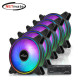 강원전자 넷메이트 Moonlight ARGB PWM 120mm 쿨링팬(블랙/5PACK + 팬허브) [EZDIY-FAB] NM-DPI0765
