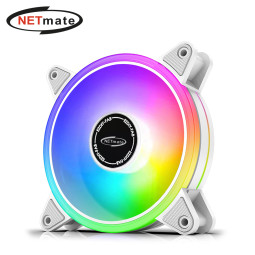 강원전자 넷메이트 Moonlight ARGB 120mm 쿨링팬(화이트/단품) [EZDIY-FAB] NM-DPR04419