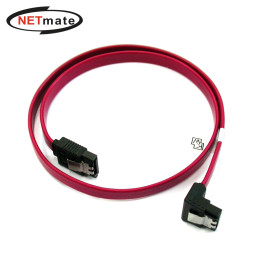강원전자 넷메이트 SATA(Lock)-SATA(ㄱ형 Lock) 케이블 0.5m NMP-ST105