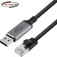 강원전자 넷메이트 랜케이블 일체형 USB3.0 기가비트 랜카드 (2m) NM-UARJ20