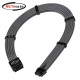 강원전자 넷메이트 PCI-E 5.0 12VHPWR 연장 슬리빙 케이블 세트 (카본/그레이) [EZDIY-FAB] NM-DPR17910