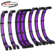 강원전자 넷메이트 PSU 연장 16AWG 슬리빙 케이블 세트 (블랙/퍼플 6종) [EZDIY-FAB] NM-DPI2285
