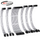 강원전자 넷메이트 PSU 연장 16AWG 슬리빙 케이블 세트 (화이트 6종) [EZDIY-FAB] NM-DPI228
