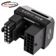 강원전자 넷메이트 600W 12V-2x6 변환 어댑터 (알루미늄 블랙/RVS 180도) [EZDIY-FAB] NM-DPI18929