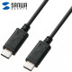 강원전자 산와서플라이 USB C타입 3A 60W 고속충전 케이블 1m KU-CC10