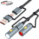 강원전자 넷메이트 라이터 & LED 손전등 캠핑용 USB C타입 케이블 NM-UCLA12