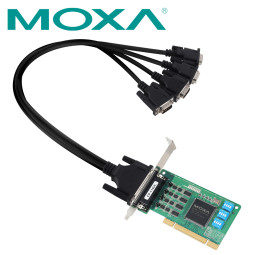 MOXA PCI 4포트 RS232/422/485 시리얼카드(슬림PC겸용) CP-114UL-DB9M
