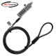 강원전자 넷메이트 노트북 도난방지 4 in 1 와이어 잠금장치 (다이얼 타입/직경4.5mm/1.8m) NM-SKNW01D