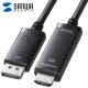 강원전자 산와서플라이 DP to HDMI 컨버터 2m (8K60Hz) KC-DPHD8K20