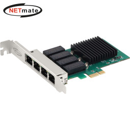 강원전자 넷메이트 PCI Express 쿼드 기가비트 랜카드(Realtek/슬림PC겸용) NM-PL14