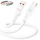 강원전자 넷메이트 USB2.0 AM-CM 실리콘 LED 케이블 1m (화이트) NM-UCA210LW