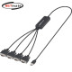 강원전자 넷메이트 USB2.0 to 4포트 RS232 시리얼 컨버터 KW-440N
