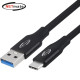 강원전자 넷메이트 USB3.2 Gen2 AM-CM 케이블 1m (블랙) NM-UAC301B