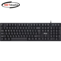 강원전자 넷메이트 멀티미디어 USB 유선 키보드 NM-KB04N