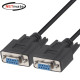 강원전자 넷메이트 9핀 F/F NULL MODEM 케이블 3m (블랙) NMC-SFF30B