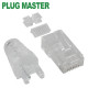 강원전자 플러그마스터 UTP CAT.6 RJ-45 8P8C 플러그&부트 P8-039(100개)