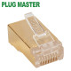 강원전자 플러그마스터 STP CAT.7/CAT.6A RJ-45 8P8C 플러그 - Straight 핀 P8-042(낱개)