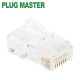 강원전자 플러그마스터 UTP CAT.5E RJ-45 8P8C 플러그(클리어) - Three Prongs 핀 P8-0073(100개)