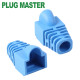 강원전자 플러그마스터 RJ-45 CAT.6 통부트(7mm/블루) NM-SR007BL(낱개)