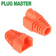 강원전자 플러그마스터 RJ-45 CAT.6 통부트(7mm/오렌지) NM-SR007YR(낱개)