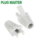 강원전자 플러그마스터 RJ-45 락(Lock) 부트(6mm/그레이) NM-SR008G(100개)