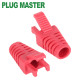 강원전자 플러그마스터 RJ-45 락(Lock) 부트(6mm/레드) NM-SR008R(낱개)