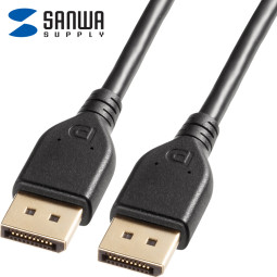 강원전자 산와서플라이 VESA 공식 인증 DisplayPort 2.1 DP80 케이블 1m KC-DP8010