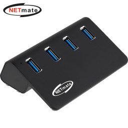 강원전자 넷메이트 USB3.2 4포트 허브 (블랙) NM-UT324B